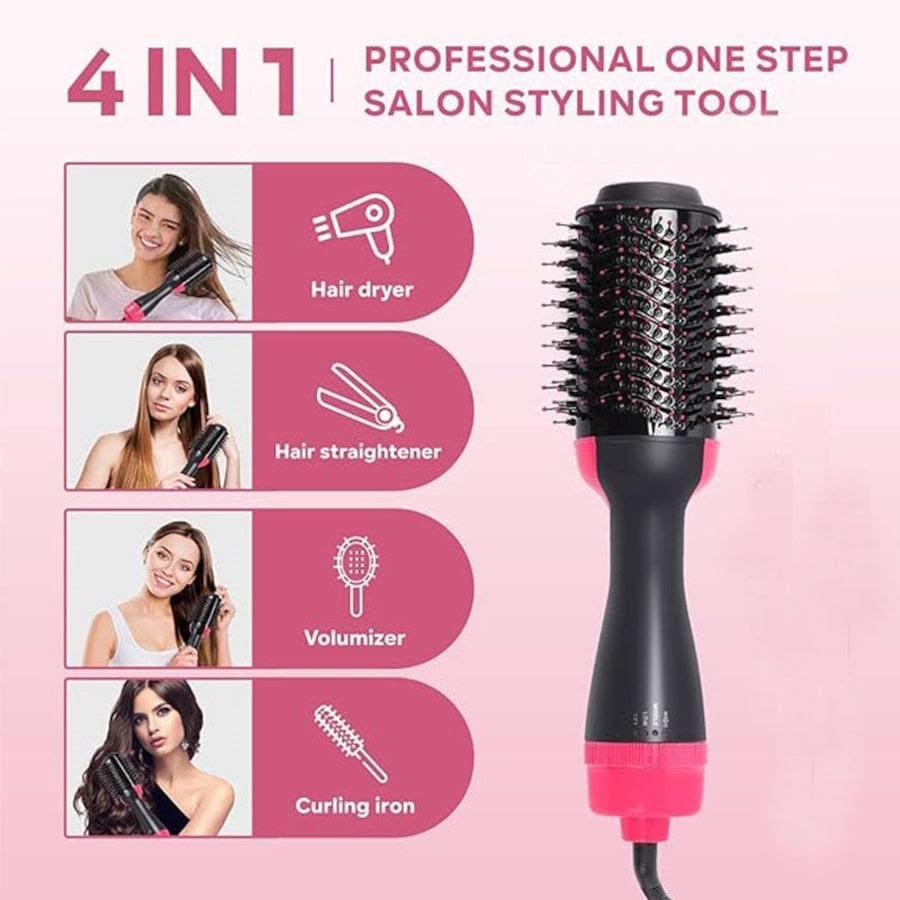 4-in-1 One Step Hot Air Brush | Dryer, Straightener & Volumizer