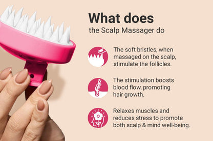 Silicone Scalp Massager | Hair Growth & Relaxation Tool